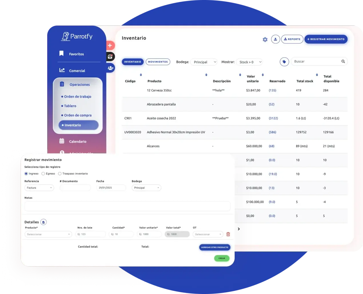 inventario-parrotfy